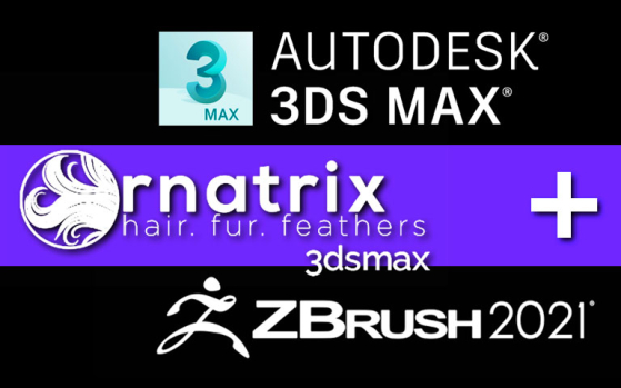 3dsmax + Ornatrix + Zbrush 기초 패키지